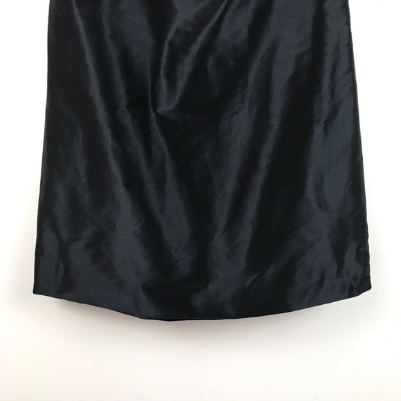 Rickie Freeman for Teri Jon Black Taffeta Dress Size 4 - Picture 5 of 10